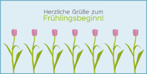Gruß zum Frühlingsbeginn - Zahnarzt in Zerbst/Anhalt - Dr. Bernd Lux.